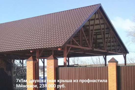 Изготовление навесов в Челябинске